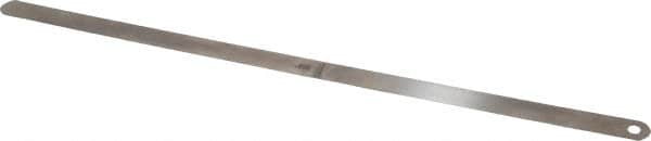 Starrett - 0.005 Inch Thick x 1/2 Inch Wide x 12 Inch Leaf Length, Parallel Feeler Gage - Tempered Steel - Americas Tooling