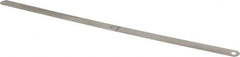 Starrett - 0.007 Inch Thick x 1/2 Inch Wide x 12 Inch Leaf Length, Parallel Feeler Gage - Tempered Steel - Americas Tooling