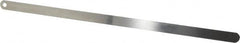 Starrett - 0.009 Inch Thick x 1/2 Inch Wide x 12 Inch Leaf Length, Parallel Feeler Gage - Tempered Steel - Americas Tooling