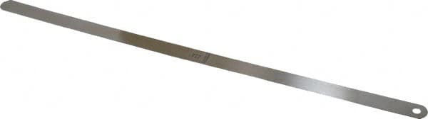 Starrett - 0.022 Inch Thick x 1/2 Inch Wide x 12 Inch Leaf Length, Parallel Feeler Gage - Tempered Steel - Americas Tooling