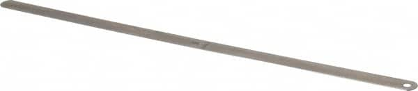 Starrett - 0.025 Inch Thick x 1/2 Inch Wide x 12 Inch Leaf Length, Parallel Feeler Gage - Tempered Steel - Americas Tooling