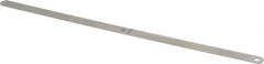 Starrett - 0.028 Inch Thick x 1/2 Inch Wide x 12 Inch Leaf Length, Parallel Feeler Gage - Tempered Steel - Americas Tooling