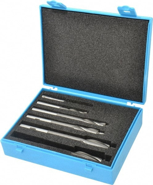 Made in USA - 3 to 10mm Socket Head Cap Screw Compatible, High Speed Steel, Solid Pilot Counterbore Set - Americas Tooling