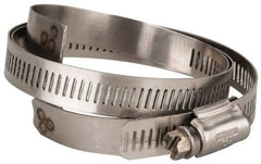 Hi-Tech Duravent - Stainless Steel Hose Clamp - 1/2" Wide x 0.02" Thick, 5-1/4" Hose, 3-1/4 to 5-5/8" Diam - Americas Tooling