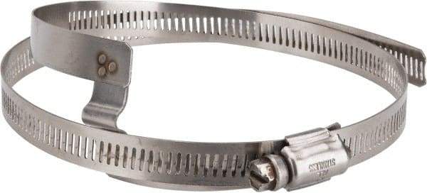 Hi-Tech Duravent - Stainless Steel Hose Clamp - 1/2" Wide x 0.02" Thick, 6-1/4" Hose, 5-1/4 to 6-5/8" Diam - Americas Tooling