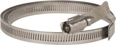 Hi-Tech Duravent - Stainless Steel Hose Clamp - 1/2" Wide x 0.02" Thick, 10" Hose, 9-1/4 to 10-5/8" Diam - Americas Tooling