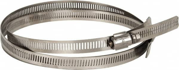 Hi-Tech Duravent - Stainless Steel Hose Clamp - 1/2" Wide x 0.02" Thick, 14" Hose, 13-1/4 to 14-3/4" Diam - Americas Tooling