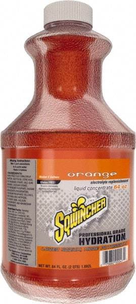 Sqwincher - 64 oz Bottle Orange Activity Drink - Liquid Concentrate, Yields 5 Gal - Americas Tooling