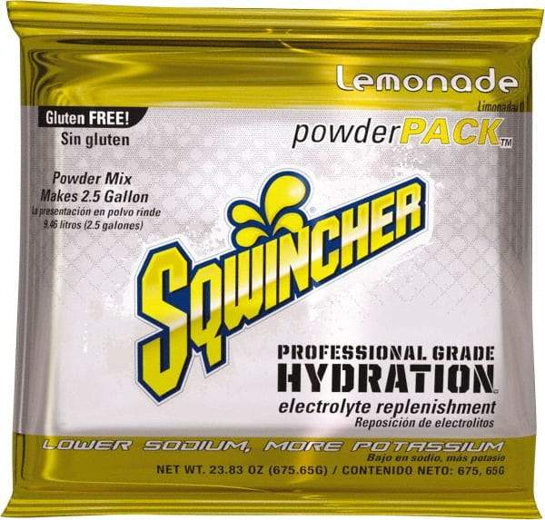 Sqwincher - 23.83 oz Pack Lemonade Activity Drink - Powdered, Yields 2.5 Gal - Americas Tooling