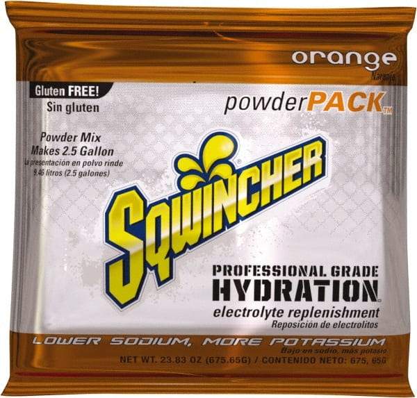 Sqwincher - 23.83 oz Pack Orange Activity Drink - Powdered, Yields 2.5 Gal - Americas Tooling