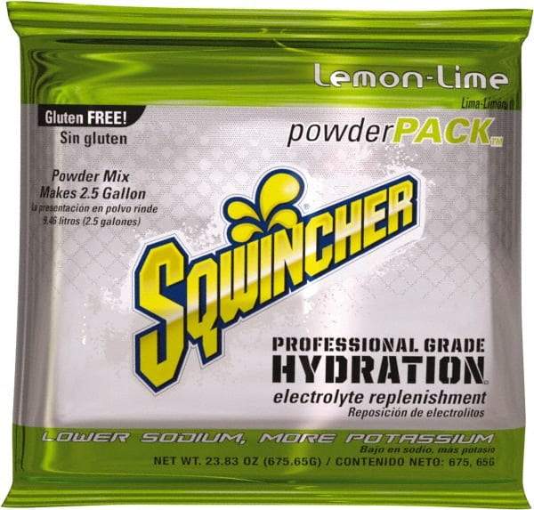 Sqwincher - 23.83 oz Pack Lemon-Lime Activity Drink - Powdered, Yields 2.5 Gal - Americas Tooling