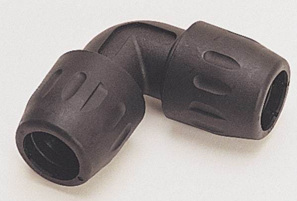 Transair - 1-1/2" ID, Air Hose 90° Union Elbow - 232 Max psi, 4-3/16" Long, Plastic - Americas Tooling