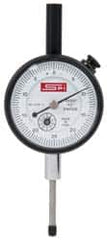 SPI - 0-25-0 Dial Reading, 0.0005" Graduation Dial Drop Indicator - 1-1/2" Dial, Revolution Counter - Americas Tooling