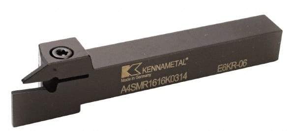 Kennametal - 0.8661" Max Depth of Cut, 5mm Min Groove Width, 170mm OAL, Right Hand Indexable Grooving Cutoff Toolholder - 32mm Shank Height x 63/64" Shank Width, A4..05.. Insert Style, A4SM Toolholder Style, Series A4 - Americas Tooling