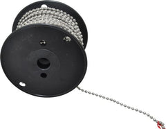 Made in USA - Number 10 Trade Size Stainless Steel Ball Chain - 0.178 Inch Ball Diameter, 80 Lbs. Tensile Strength, 100 Ft. Long , 48.5 Balls per Foot - Americas Tooling