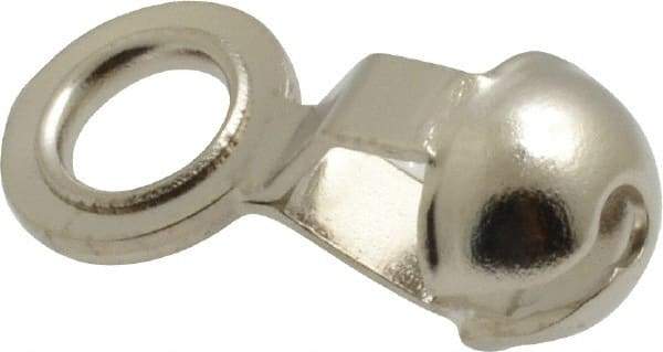 Made in USA - 11/16 Inch Long Nickel Plated Brass End Coupling - For Trade Size Number 13 Ball Chains - Americas Tooling