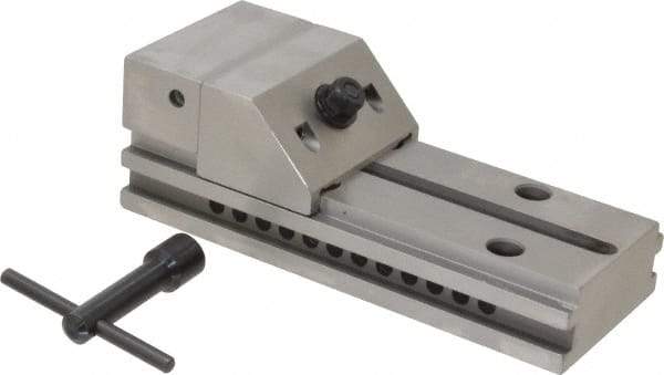 Starrett - 3" Jaw Width, 4" Jaw Opening Capacity, 1-1/4" Jaw Height, Toolmaker's Vise - Flat Jaw, 0.005mm Parallelism, 0.0051mm Squareness, 7-1/2" OAL x 2-1/2" OAH - Americas Tooling