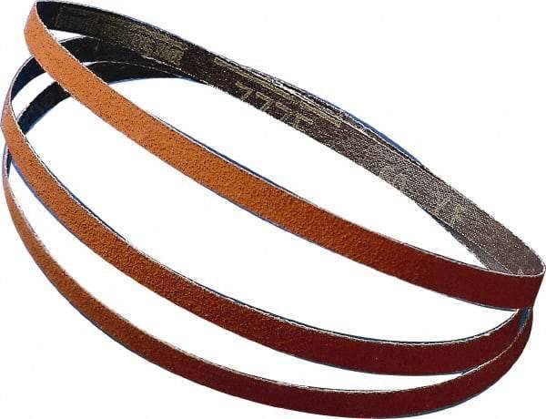 3M - 2-1/2" Wide x 72" OAL, 50 Grit, Ceramic Abrasive Belt - Ceramic, Coarse, Coated, YF Weighted Cloth Backing, Wet/Dry, Series 777F - Americas Tooling