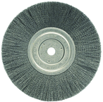 8" Diameter - 5/8" Arbor Hole - Crimped Stainless Straight Wheel - Americas Tooling