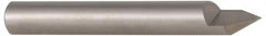 Accupro - 60° Incl Angle, 5/16" Shank Diam, 2" OAL, 5/16" Cut Diam, Conical Engraving Cutter - 3/8" LOC, 1 Flute, Right Hand Cut, Micrograin Solid Carbide, Uncoated - Americas Tooling