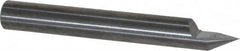 Accupro - 60° Incl Angle, 3/16" Shank Diam, 1-1/2" OAL, 3/16" Cut Diam, Conical Engraving Cutter - 1/4" LOC, 1 Flute, Right Hand Cut, Micrograin Solid Carbide, Uncoated - Americas Tooling