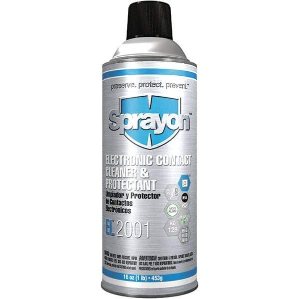 Sprayon - 16 oz Aerosol Cleaner/Degreaser - Aerosol, Alkaline, Unscented - Americas Tooling