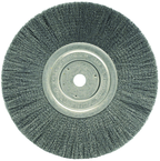 8" Diameter - 5/8" Arbor Hole - Crimped Stainless Straight Wheel - Americas Tooling