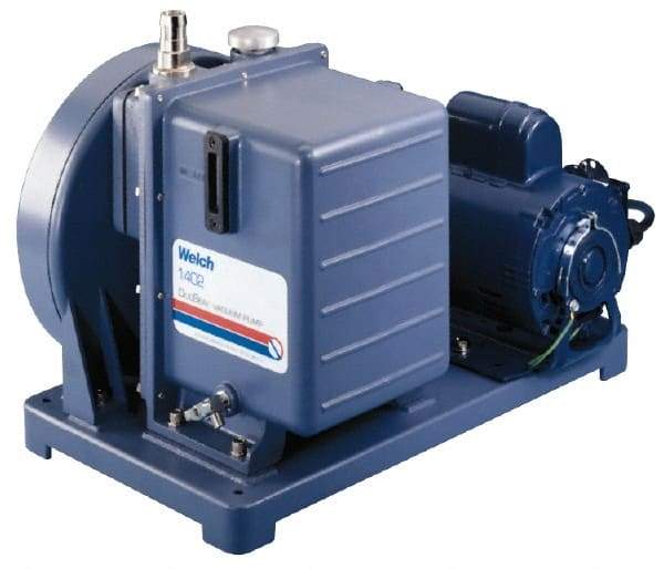 Welch Vacuum - 1/3 hp Rotary Vane Vaccum Pump - 115 Volts, 0.9 CFM, 18" Long x 9" Wide x 13" High - Americas Tooling