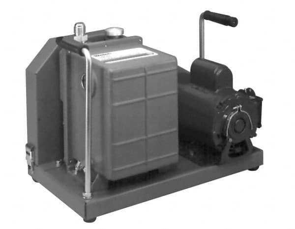 Welch Vacuum - 1 hp Rotary Vane Vaccum Pump - 115/230 Volts, 10.6 CFM, 20" Long x 14.1" Wide x 15.4" High - Americas Tooling