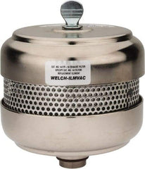 Welch Vacuum - Standard Open Exhaust Filter - For Use with 1402, 1376, 8920 & 8925, 5" Diam x 6-1/4" High - Americas Tooling