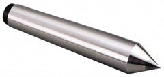 Value Collection - 1-25/32" Head Diam, Carbon Steel Standard Point Solid Dead Center - 5MT Morse Taper, 1-25/32" Point Diam, 8" OAL - Americas Tooling