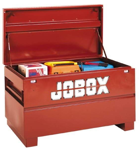 Jobox - 48" Wide x 30" Deep x 33-3/8" High Job Site Box - Steel, Brown - Americas Tooling