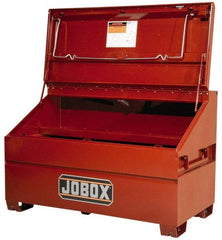 Jobox - 60" Wide x 30" Deep x 39-1/2" High Job Site Slope Lid Chest - Steel, Brown - Americas Tooling