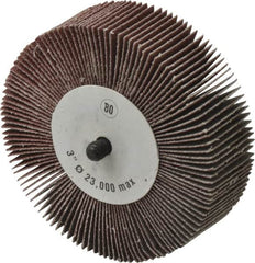 CGW Abrasives - 3" Diam x 1" Face Width, Medium Aluminum Oxide Coated Mounted Flap Wheel - Americas Tooling