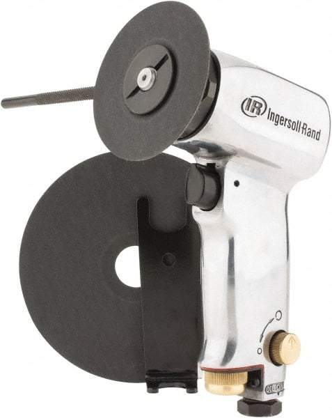 Ingersoll-Rand - 3 to 5" Disc, 18,000 RPM, Pneumatic Handheld Disc Sander - 24.99 CFM, 1/4 NPT Inlet, 0.45 hp - Americas Tooling