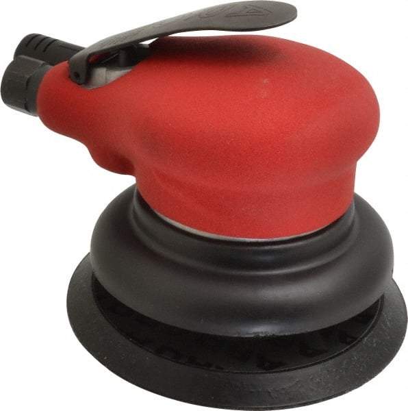 Ingersoll-Rand - 10,000 OPM, 18.5 CFM Air Consumption, Palm Air Orbital Sander - Round Pad, 1/4 NPT Inlet - Americas Tooling