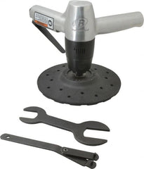 Ingersoll-Rand - 7" Max Disc, 6,000 RPM, Pneumatic Handheld Disc Sander - 22 CFM, 1/4 NPT Inlet, 0.8 hp - Americas Tooling