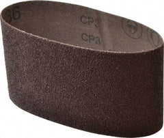 3M - 3-1/2" Wide x 15-1/2" OAL, 36 Grit, Aluminum Oxide Abrasive Belt - Aluminum Oxide, Very Coarse, Coated, X Weighted Cloth Backing, Series 341D - Americas Tooling