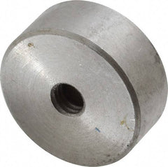 Mag-Mate - 5/16-18 Thread, 1-1/4" Diam, 1/2" High, 68 Lb Average Pull Force, Neodymium Rare Earth Pot Magnet - 0.15" Deep Tapped Hole, Steel Pot, Uninsulated - Americas Tooling