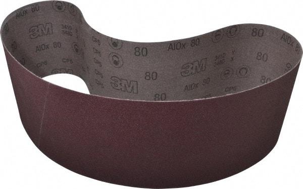 3M - 1/2" Wide x 18" OAL, 45 Trizact Grit, Aluminum Oxide Abrasive Belt - Aluminum Oxide, Extra Fine, Coated, X Weighted Cloth Backing, Series 237AA - Americas Tooling