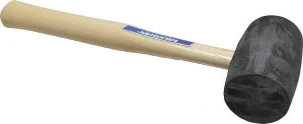 Vaughan Bushnell - 1-1/4 Lb Head Rubber Mallet - 10-5/8" OAL, Wood Handle - Americas Tooling