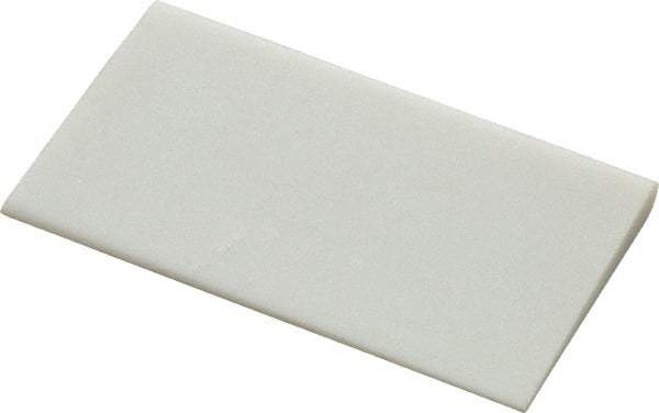 Norton - 3" Long x 1-3/4" Diam x 1/4" Thick, Novaculite Sharpening Stone - Round Edge Slip, Ultra Fine Grade - Americas Tooling