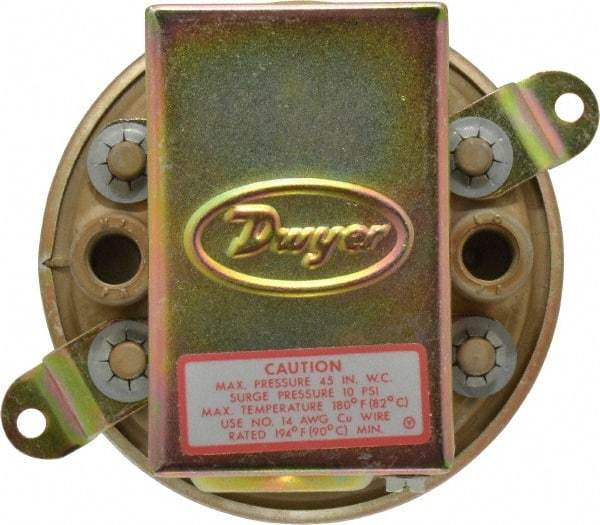 Dwyer - Low Differential Pressure Switch - 1/8 Inch Thread, 10 Maximum PSI, Low Differential Pressure Switches - Americas Tooling