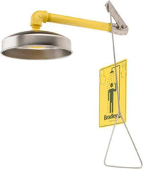 Bradley - Plumbed Drench Showers Mount: Horizontal Shower Head Material: Plastic - Americas Tooling