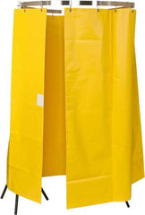 Bradley - 145" Wide x 70" High, Vinyl Plumbed Wash Station Shower Curtain - Includes Curtain Rail & Mounting Bracket - Americas Tooling