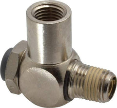 Norgren - 1/4" Female NPT x 1/4" Male NPT Tamper Resistant Flow Control Valve - 5 to 150 psi, Needle Valve & Brass Material - Americas Tooling