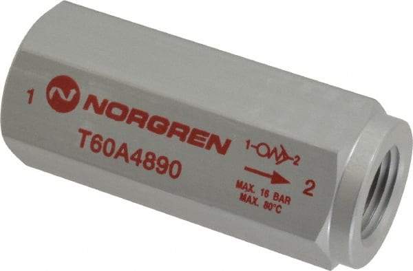 Norgren - 1/2" NPT Low Flow Air Fuse - 0 to 232 psi, Shutoff Valve & Aluminum Material - Americas Tooling