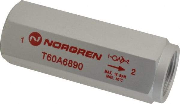 Norgren - 3/4" NPT Low Flow Air Fuse - 0 to 232 psi, Shutoff Valve & Aluminum Material - Americas Tooling