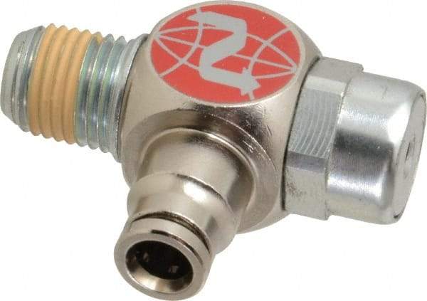 Norgren - 1/4" Tube x 1/4" NPTF Pilot Operated Check Valve - 15 to 150 psi & Brass Material - Americas Tooling