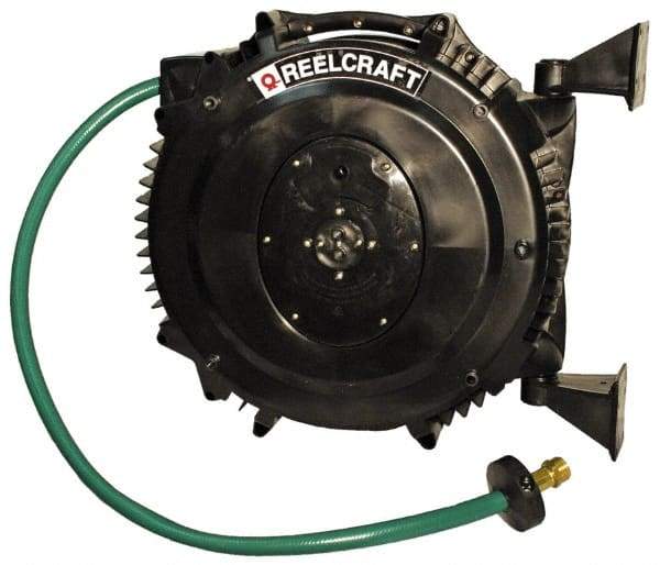 Reelcraft - 50' Spring Retractable Hose Reel - 125 psi, Hose Included - Americas Tooling